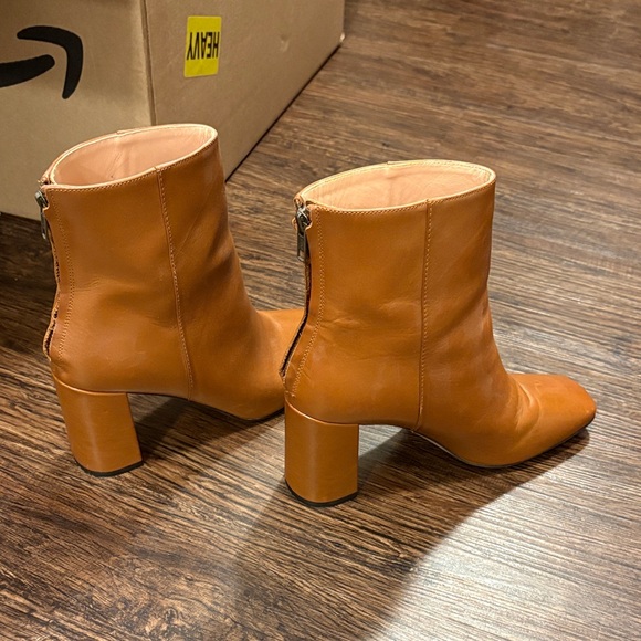 J. Crew Brown Leather Heeled Boots - Picture 6 of 11